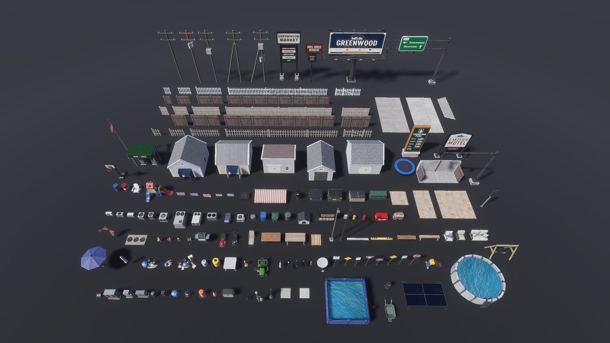 American Suburb Top-Down Pack