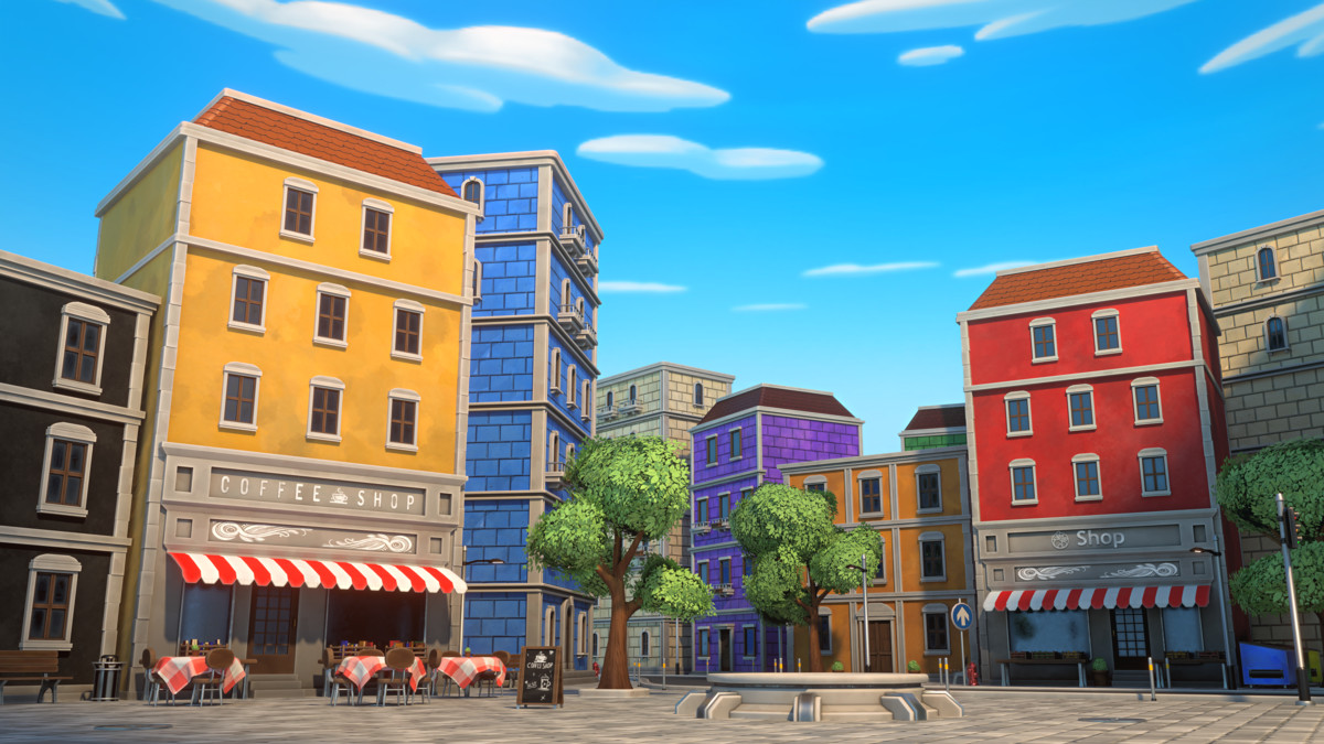 Stylized City - Buildings & Props Pack