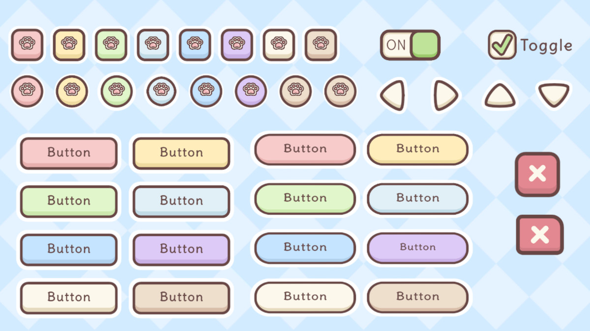 Teddy Bear Pastels GUI Pack