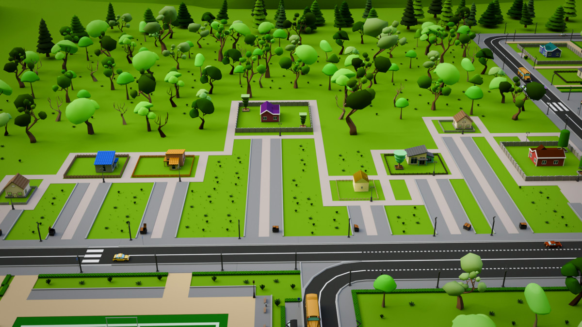 Low Poly City Pack - Mini World Studio