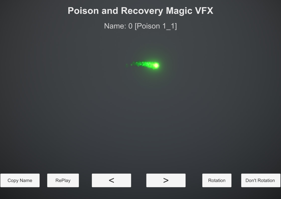 Poison and Recovery Magic VFX