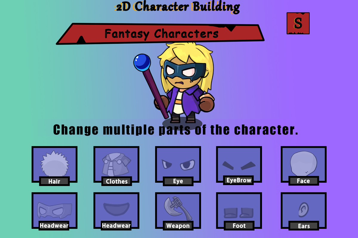 2D Character Building - Fantasy Characters
