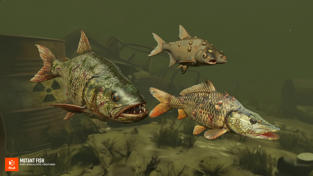 Mutant Fish - Post‑Apocalyptic Creatures
