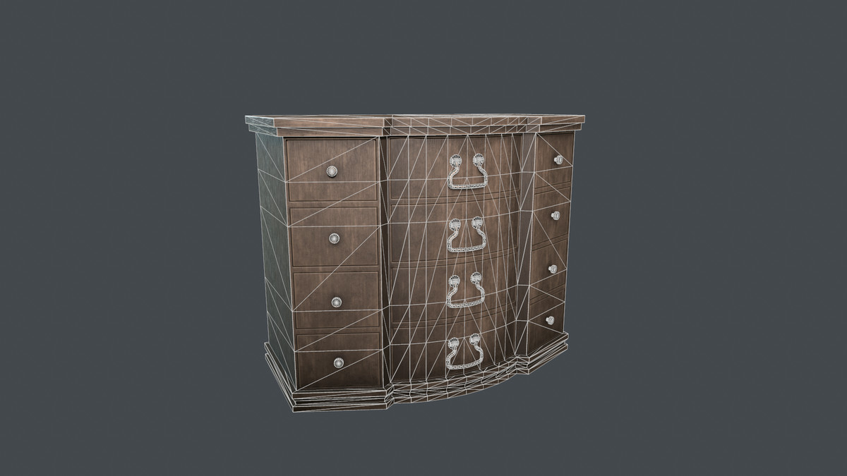 Wooden furniture pack. Realistic. PBR. 4K