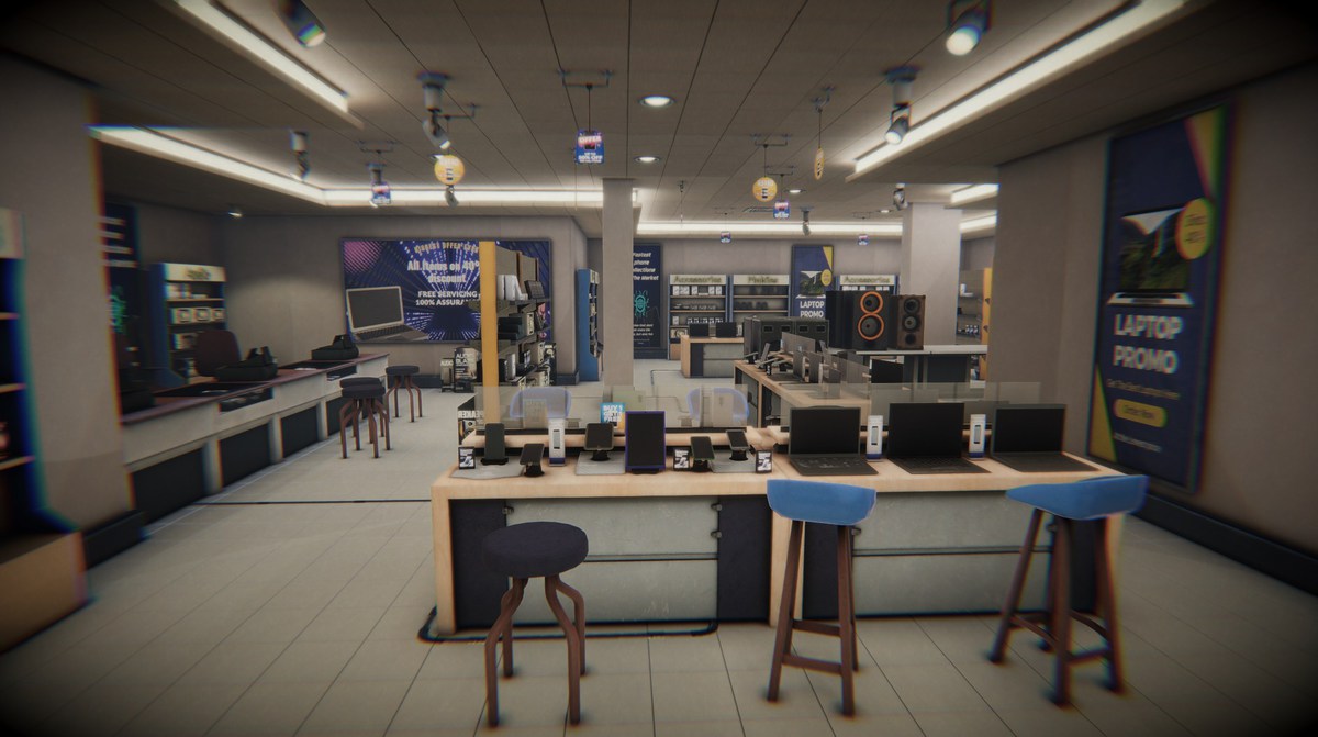 Electronic Store 3d Environment