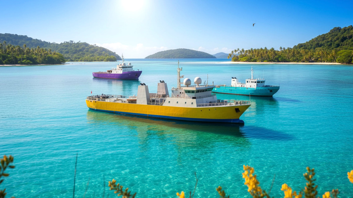 Ships Pack 3 In 1 - Low Poly Marine Supply - Ship Collection