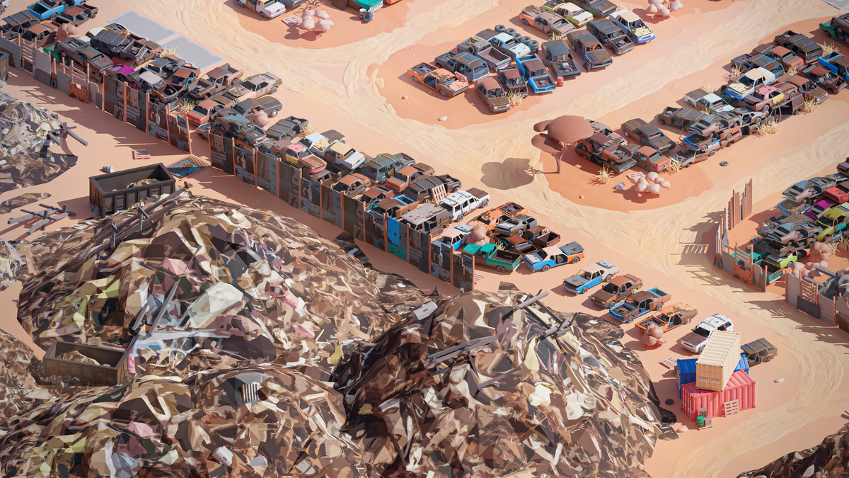 Junkyard - Low Poly 3D Models Pack