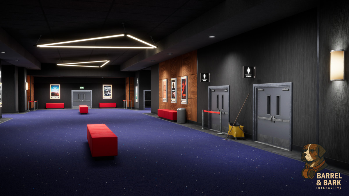 Movie Theatre Scene with Foyer