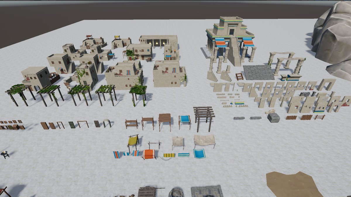 Desert Town - Stylized, Modular pack