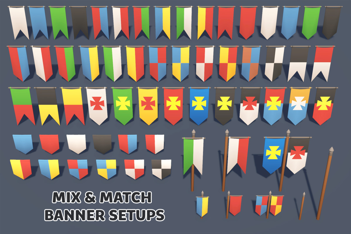 Low Poly Medieval Tournament Pack