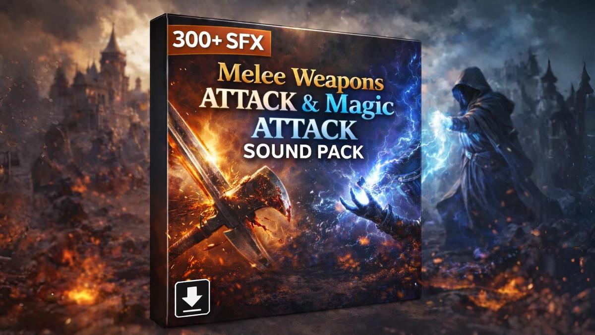 Melee Weapons Attack & Magic Attack Sound Pack
