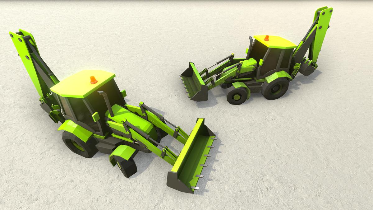 Low Poly Construction Vehicles