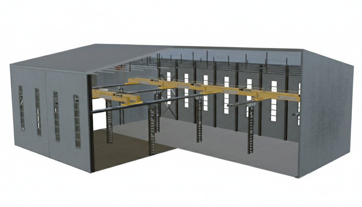 Modular Factory Kit - Scalable Low Poly Warehouse