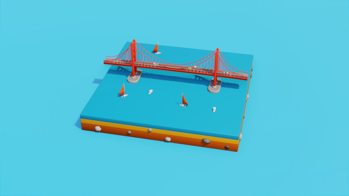 Low Poly N&S America LandMarks by IGS
