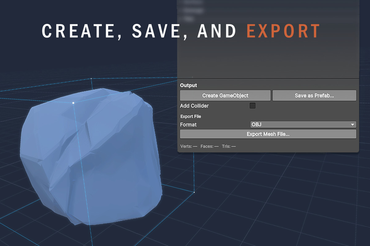 Rock Shaper – Stylized Rock Editor & Mesh Generator