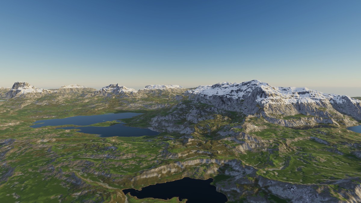 Procedural Ridged Mountains 8K - 34 Terrains