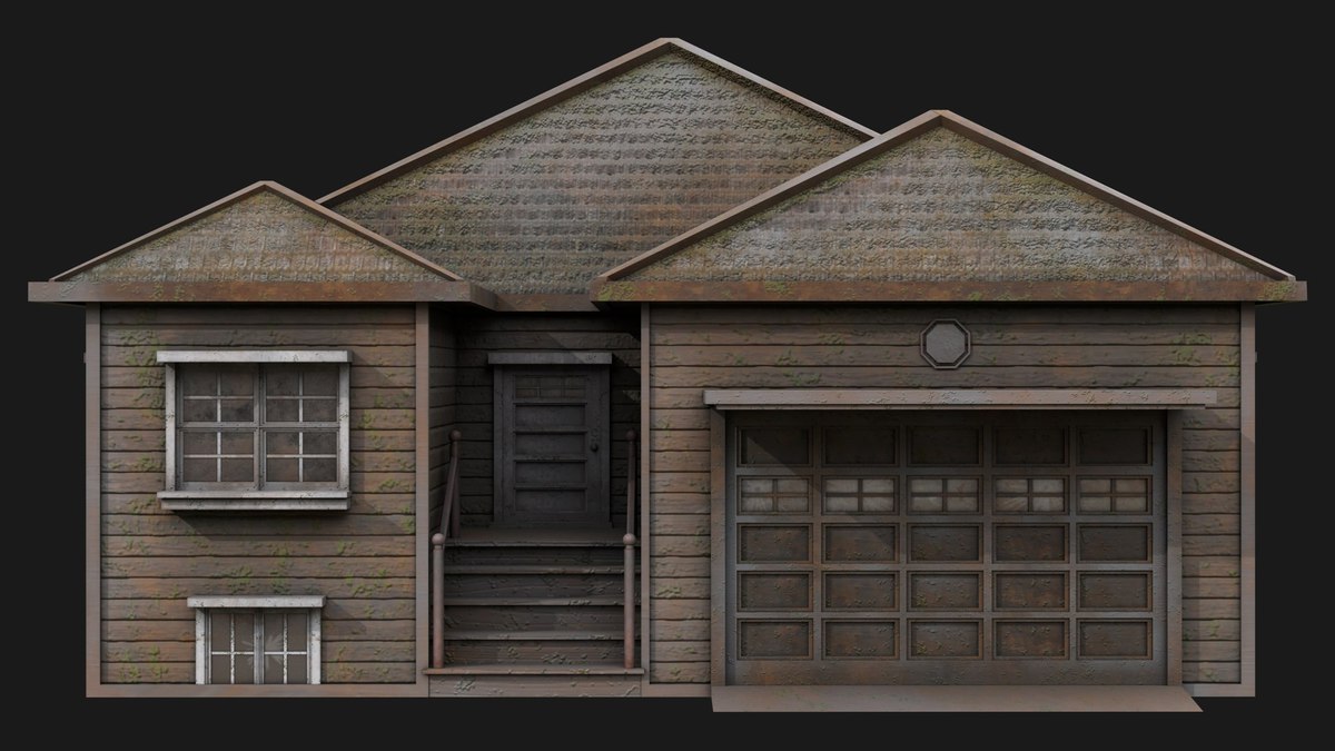 Old Dusty House 02 URP HDRP Textures