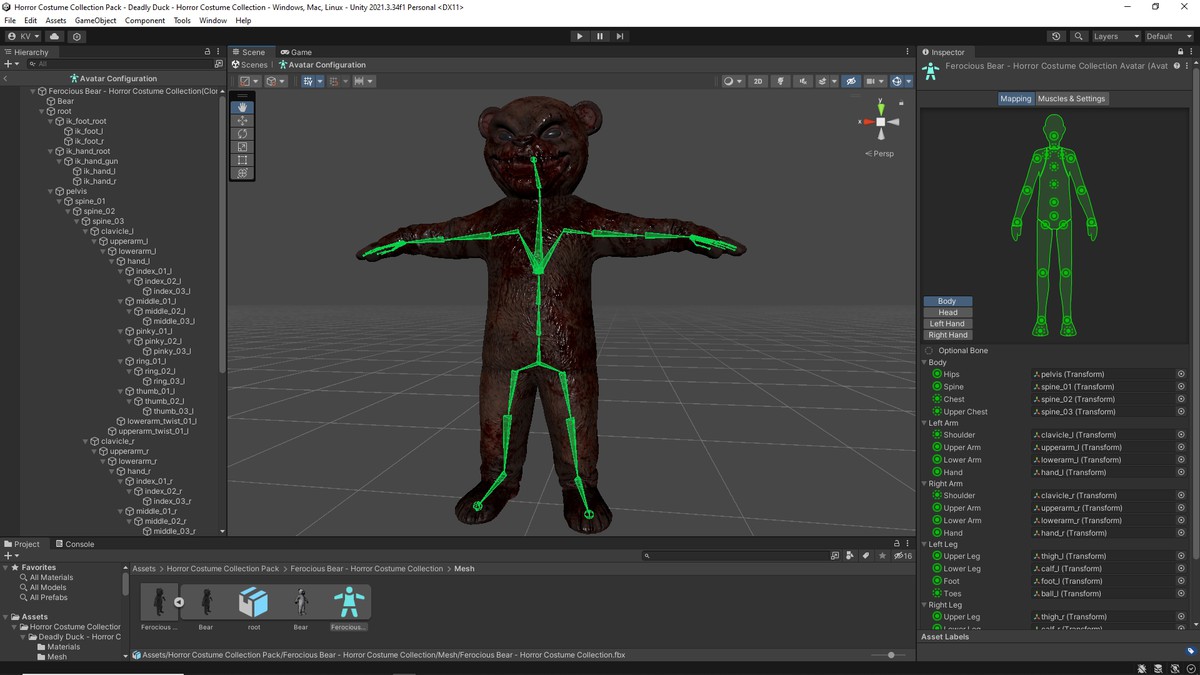Horror Costume Collection Pack
