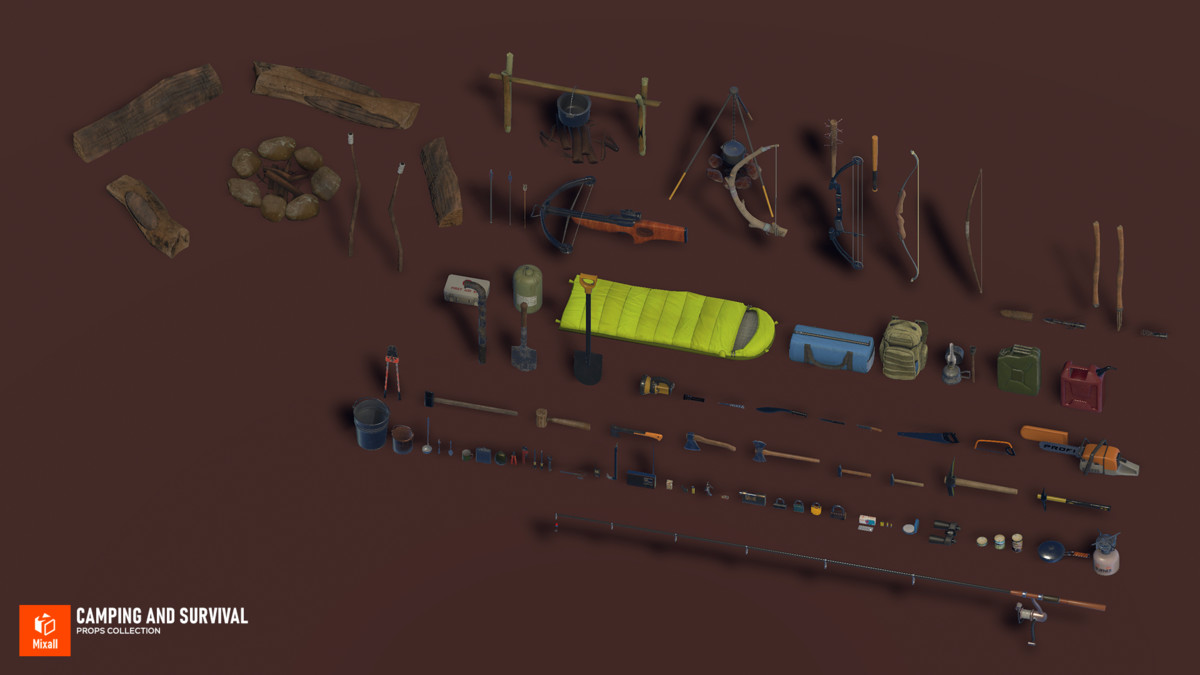 Camping and Survival Props Collection