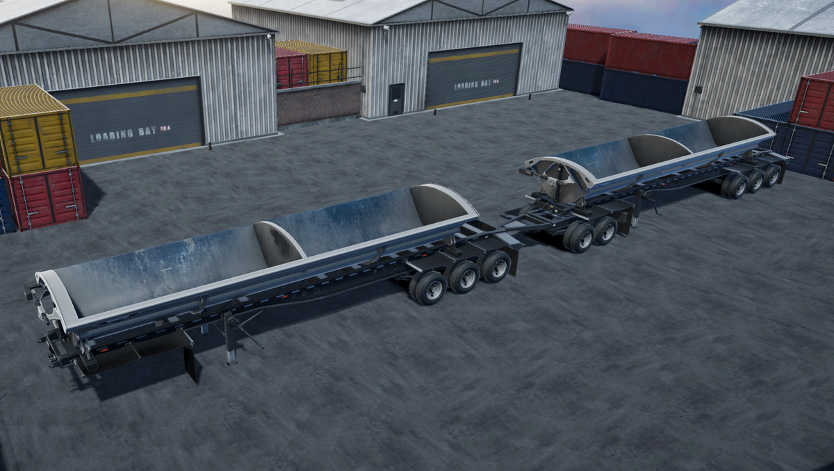 80s Semitruck Side Dump