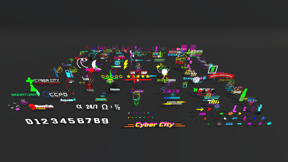 LowPoly Cyberpunk City