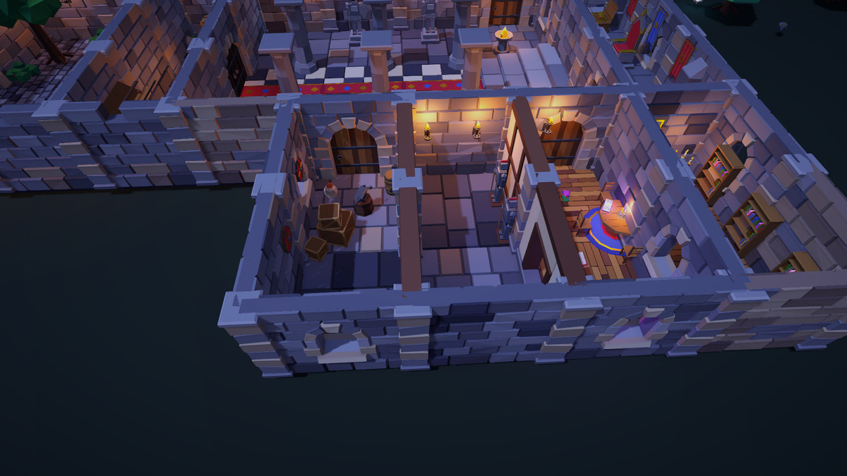 Low Poly Dungeon Keep - Modular Stone Castle Kit