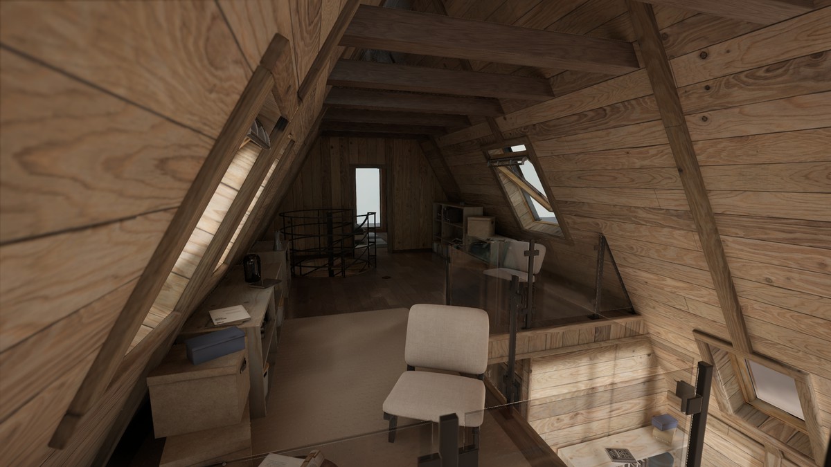 Modular A-frame House (Interior and exterior) A-frame Cabin Wooden