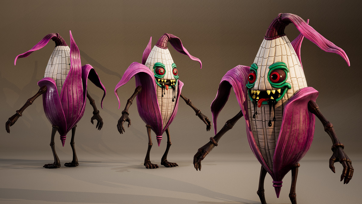 Nightmare Corn – Stylized Horror Enemy Pack (3 Skins, Hand-Painted)
