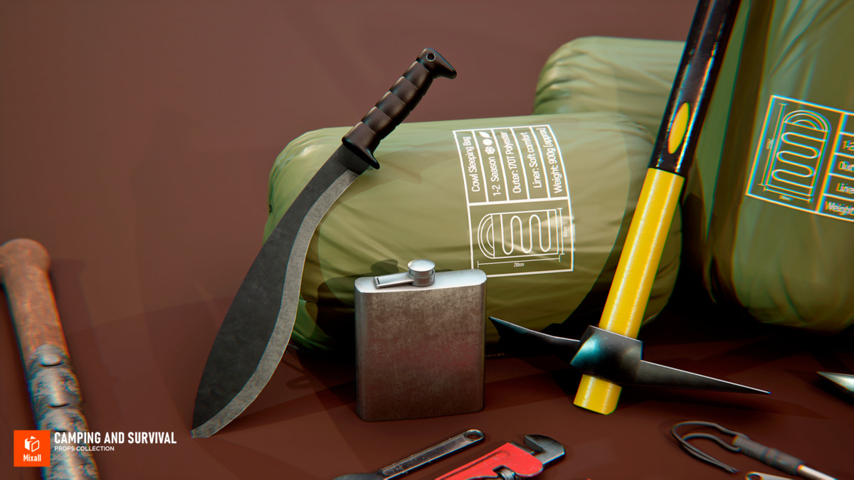 Camping and Survival Props Collection