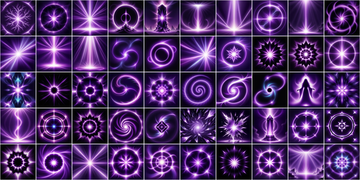 Soft Light Magic Spell Icons Super Bundle1