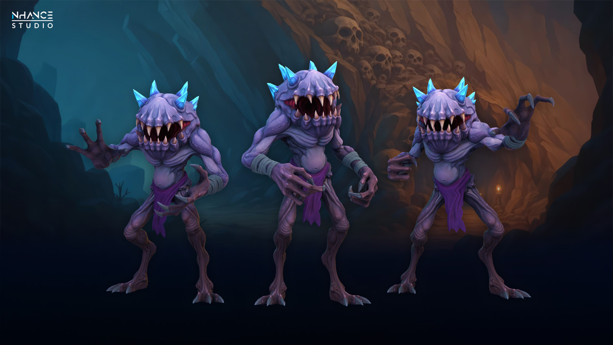 Stylized Cave Crystal Creatures Pack