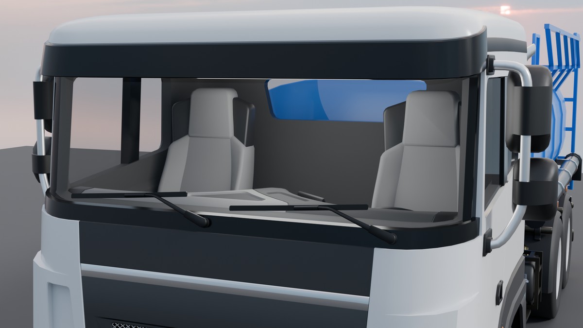 Modular Tanker Truck – Game Ready PBR Vehicle with Interior, UI Dashboard