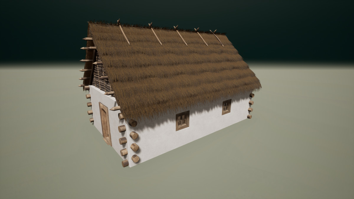 Medieval Modular Slavic Houses Building Kit (Plus Burnt versions)