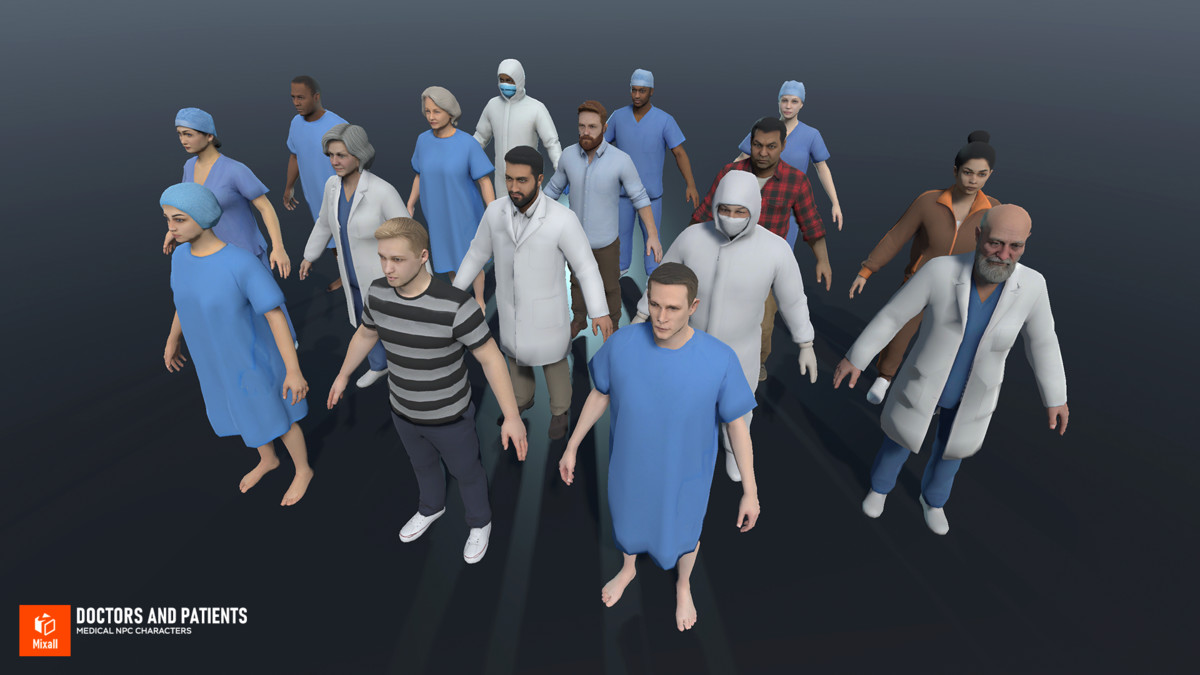 Doctors and Patients - Medical NPC Characters