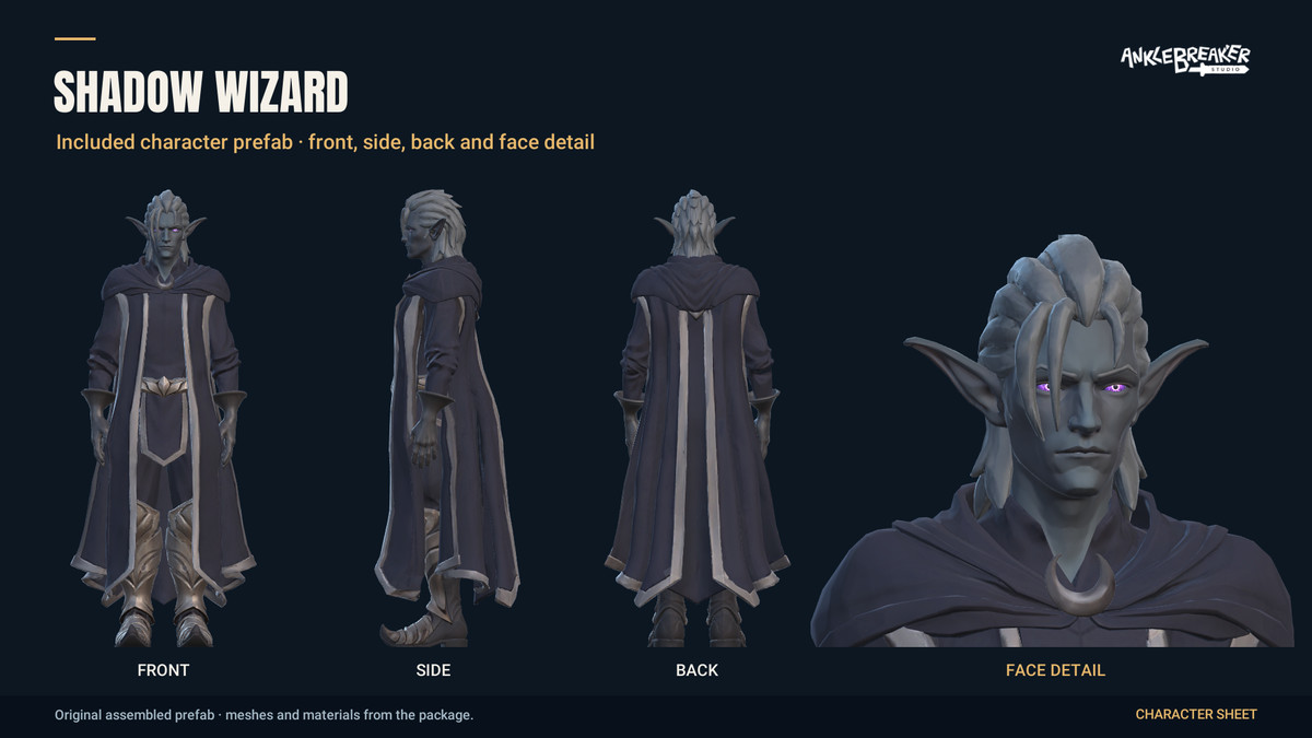 Stylized Elves Characters - Facial & Body Rig