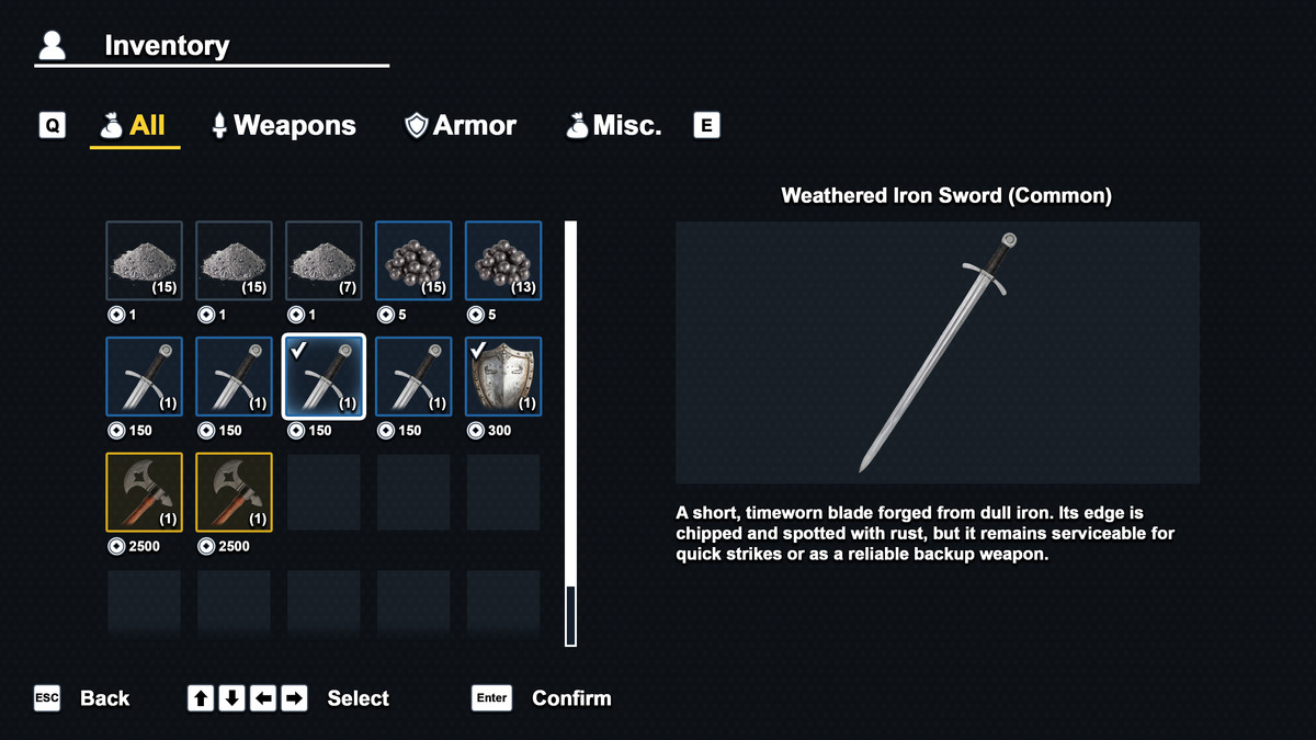 Clean Dark Fantasy GUI Pack