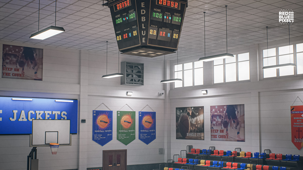 Indoor Basketball Arena