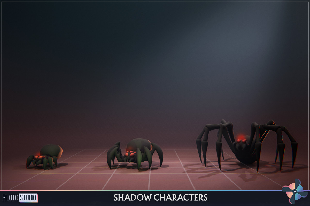 Shadow Ultimate MegaPack- 12 Families + Boss - 39 Characters + Animations