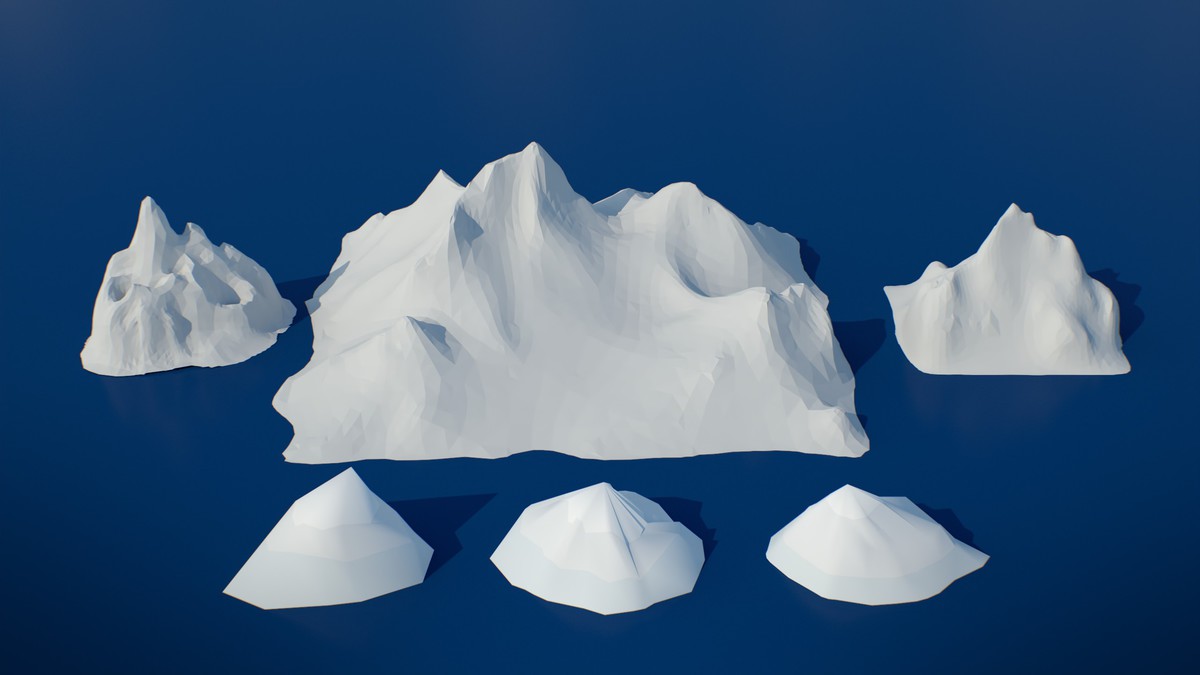 Stylized Lowpoly Winter City Asset Pack