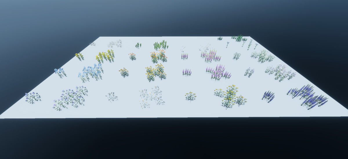 PolyArt Series - Grass & Flowers