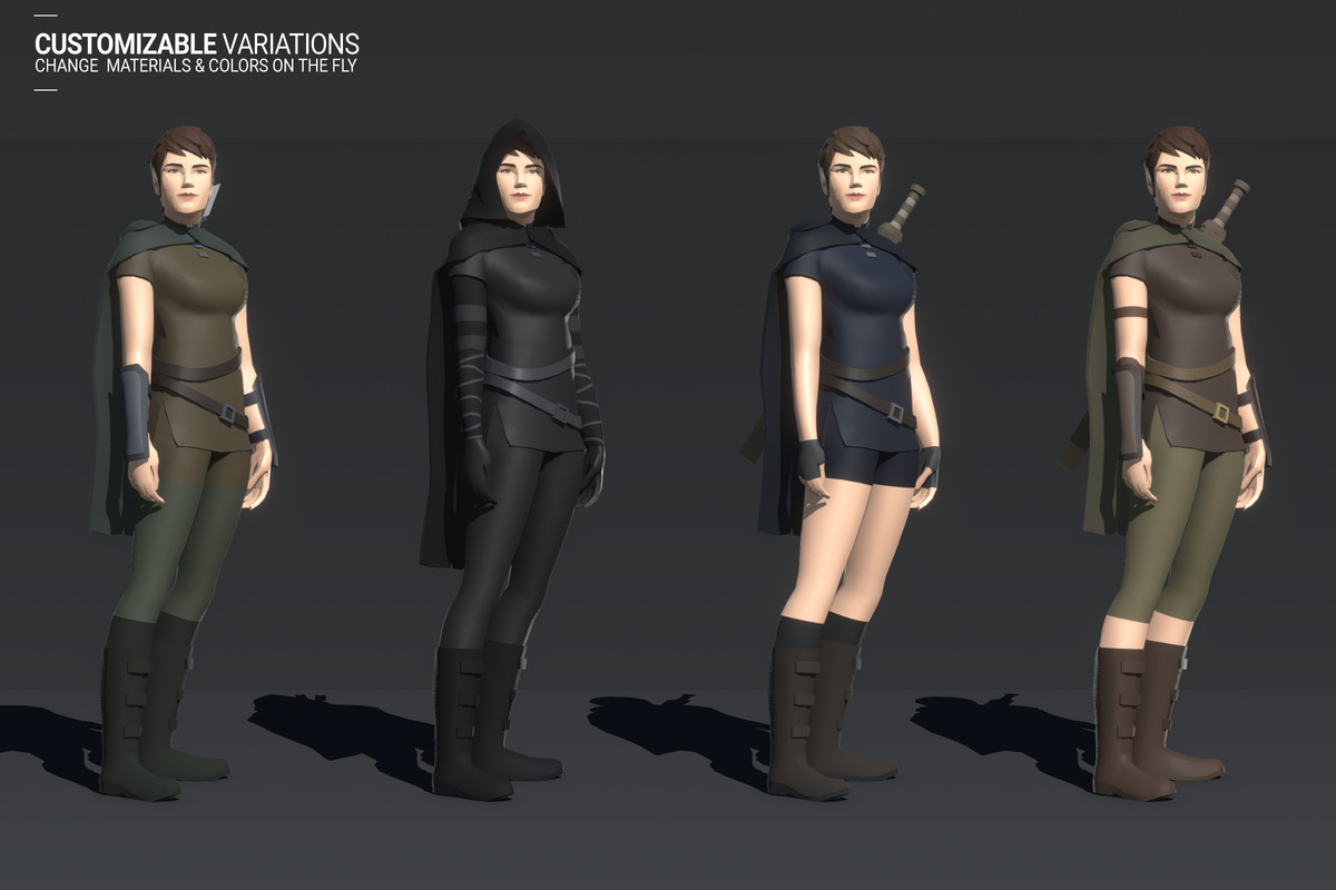 Polyquest Heroes: Warrior I Huntress