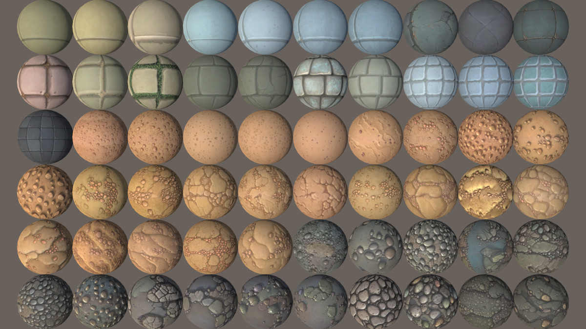 450+ Stylized Textures - Mega Pack Vol 7