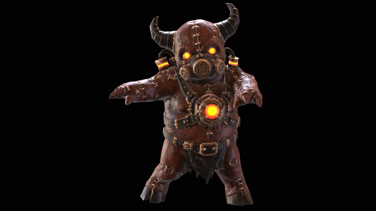 Chibi Necro Zombie Bull