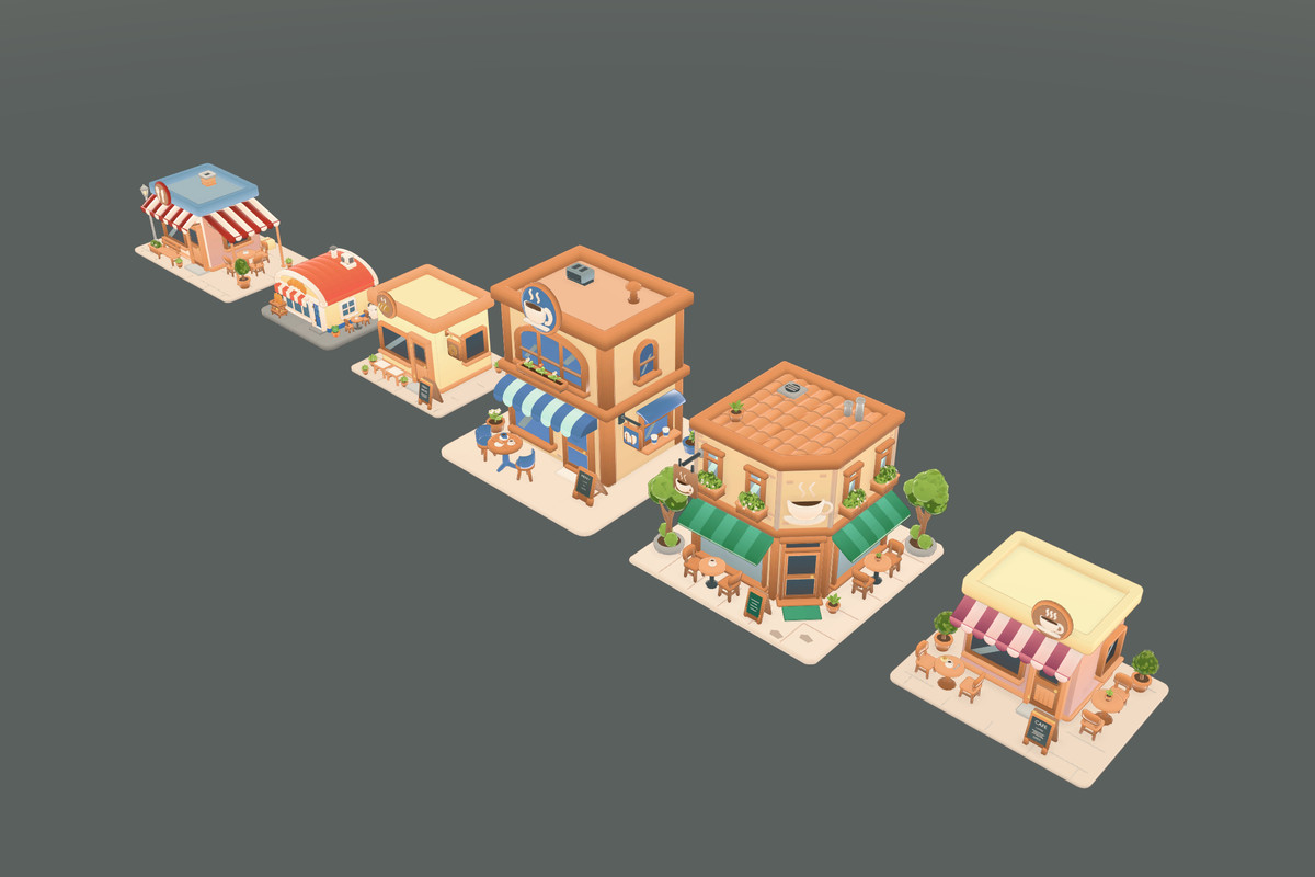 Cozy City - Chibi Stylized Buildings