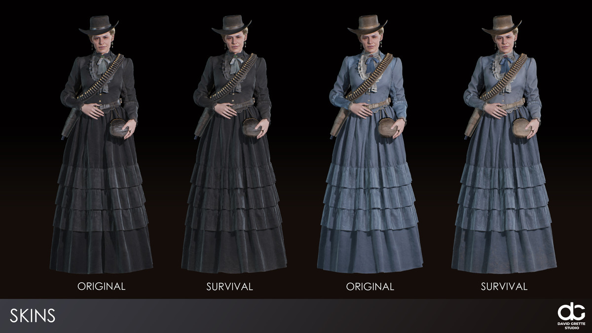 Western Character Louise - Antagonist Citizen Widow Gunner Wild West Woman