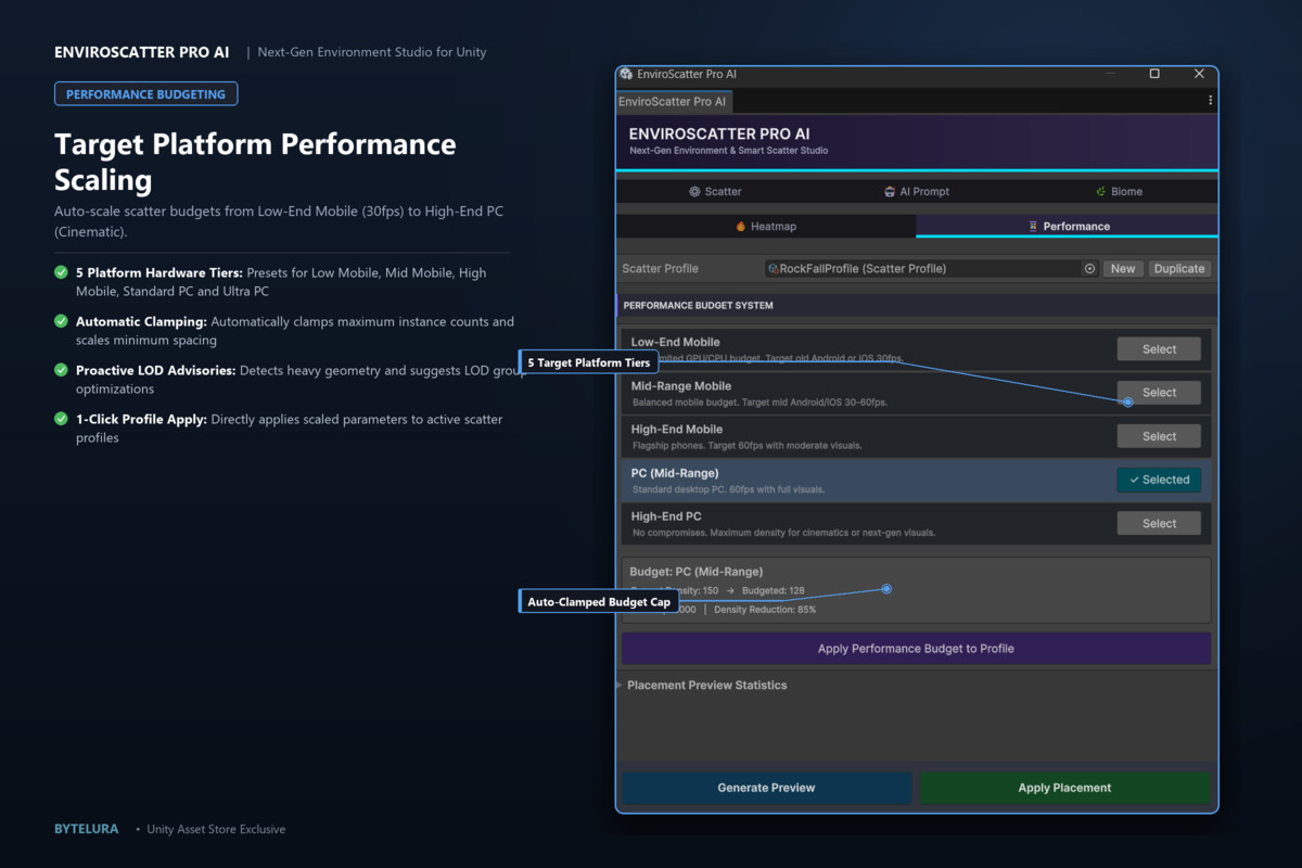 EnviroScatter Pro AI — Next-Gen Environment Generation & Smart Scatter Studio
