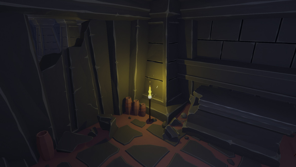 Low Poly Style Desert Dungeon