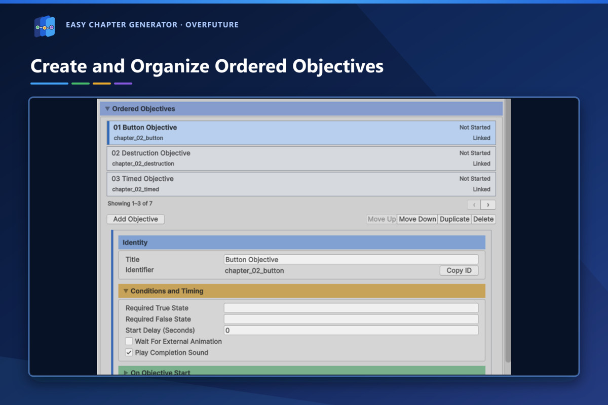 Easy Chapter Generator – Linear Chapters & Objectives