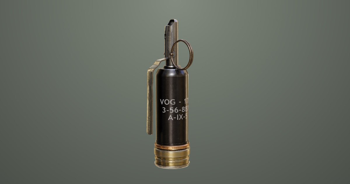 5 Fragmentation Grenades Single Mat URP HDRP Textures