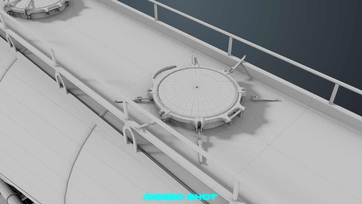 Chassis06 Cement Trailer 01 White URP HDRP Textures